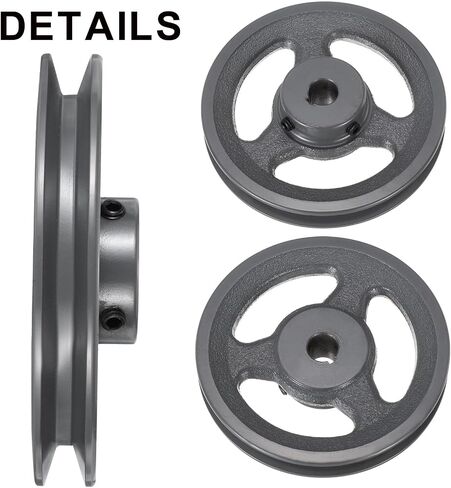 uxcell AK54-5/8 V-Belt Sheave 5/8"Bore 5.25"OD Single Groove Web Sheave Bored-to-Size Sheave, Cast Iron, Belt Section for 4L or A Belt in Saudi Arabia