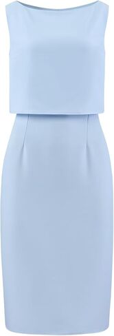 Hobemty Women's Boat Neck Pencil Dresses Sleeveless Funeral Work 2024 Sheath Dress in Saudi Arabia