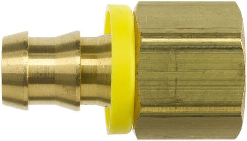 Brennan Industries 2119-08-08-B Brass Straight Tube Fitting, 1/2" Hose x 1/2"-14 Female NPTF in Saudi Arabia