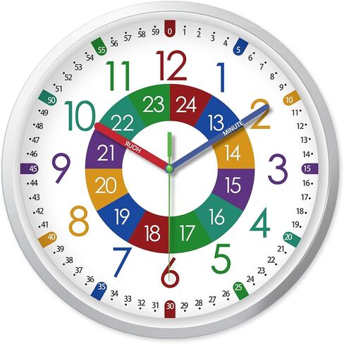 XFM Black Wall Clock Modern Small Wall Clocks Battery Operated 8 Inch Silent Non Ticking Classic Analog Clock for Kitchen Home Office Bedroom Decor in Saudi Arabia