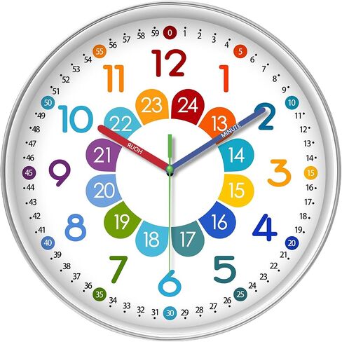 XFM Black Wall Clock Modern Small Wall Clocks Battery Operated 8 Inch Silent Non Ticking Classic Analog Clock for Kitchen Home Office Bedroom Decor in Saudi Arabia