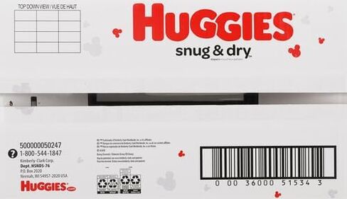 Huggies Size 8 Diapers, Snug & Dry Baby Diapers, Size 8 (46+ lbs), 38 Count in Saudi Arabia