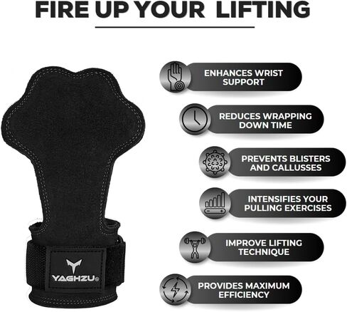 Weight Lifting Grips Wrist Straps, Padded Weight Lifting Straps for Weightlifting, Deadlifting, Powerlifting and Pull ups, Premium Weight Lifting Gloves with Deadlift Straps for Men and Women in Saudi Arabia
