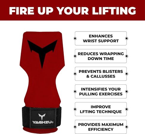 Weight Lifting Grips Wrist Straps, Padded Weight Lifting Straps for Weightlifting, Deadlifting, Powerlifting and Pull ups, Premium Weight Lifting Gloves with Deadlift Straps for Men and Women in Saudi Arabia