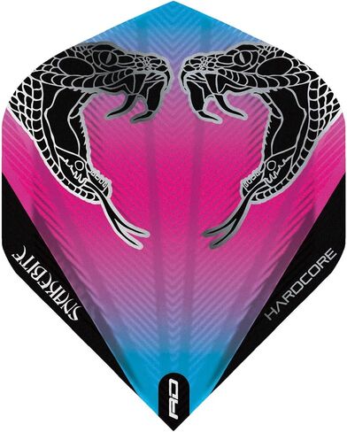 Peter Wright Snakebite Dart Flights - Full Range (Blue Pink) in Saudi Arabia