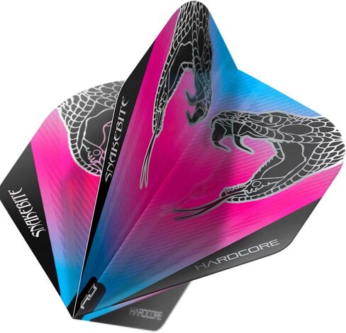 Peter Wright Snakebite Dart Flights - Full Range (Blue Pink) in Saudi Arabia