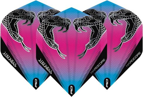 Peter Wright Snakebite Dart Flights - Full Range (Blue Pink) in Saudi Arabia