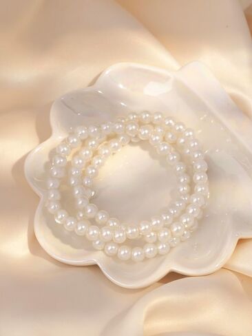 Sacina Boho 1920s Pearl Bracelet, Pearl Bracelets for Women, Vintage Bracelet, 1920s Accessories, Costume Jewelry, Christmas Jewelry Gift for Women in Saudi Arabia