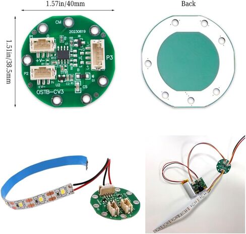 ZORZA 5Sets DIY Touch Sensor Module & PCB Sensing Circuit Chip Kit with LED Strip & Cable 5V DC for Crafting Touch Sensitive Smart Epoxy River Table Stouch Sensor Switch (White Light) in Saudi Arabia