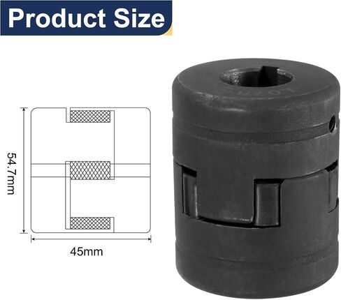 uxcell 3/4" to 7/8" L075 Flexible 3-Piece L-Jaw Coupling Coupler Set & Buna-N NBR Rubber Spider for Log Splitter Hybrid Equipment in Saudi Arabia