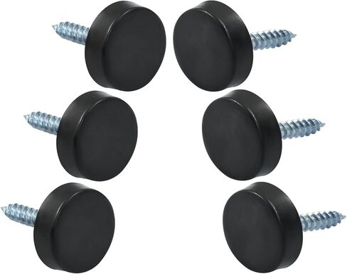 24 عبوة من أغطية لولبية من الفولاذ المقاوم للصدأ، مجموعة براغي مرآة بقطر 0.6 بوصة / 16 مم، غطاء لولبي تزييني أسود in Kuwait