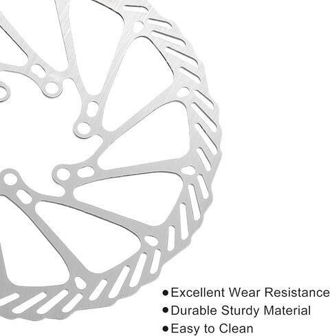 X AUTOHAUX 2pcs 160mm Bike Floating Disc Brake Rotor Steel Bicycle Rotor with 12 Bolts Screws for Road Mountain Bike BMX MTB Silver Tone in Saudi Arabia