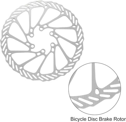 X AUTOHAUX 2pcs 160mm Bike Floating Disc Brake Rotor Steel Bicycle Rotor with 12 Bolts Screws for Road Mountain Bike BMX MTB Silver Tone in Saudi Arabia