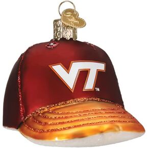 Old World Christmas Ornaments: Virginia Tech Glass Blown Ornaments for Christmas Tree, Hoodie