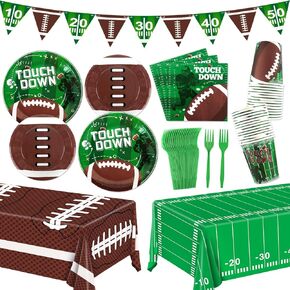 Monster Truck Birthday Party Supplies Serves 24 Guests, Monster Truck Birthday Decorations Tableware with Birthday Banners, Tablecloth, Plates, Cups, Napkins, Forks for Boys Birthday