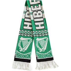 Hibs Scarf | Hibernian FC Bar Scarf | Soccer Fan Scarf | Premium Acrylic Knit