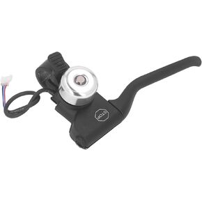 Zunate Left Brake Handle Lever, Electric Scooter Left Brake Lever Handle Replacement with Bell, Metal and Nylon Left Brake Handle Provides Sleek for GOTRAX