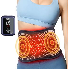 HALIDODO 2024 Gifts for Mom Upgraded Red Light Therapy Belt & Vibration Back Massage Heated Red Light Therapy Device for Body - Magnetic Controller, 660nm&850nm, for Back Shoulder Muscle Pain Relief in Kuwait