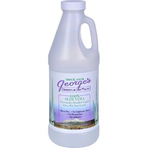 Georges Aloe Vera - Bitter Free - No preservatives - 100 Percent Aloe Vera - 32 fl oz (Pack of 4)