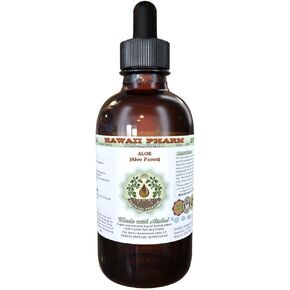 Aloe Alcohol-Free Liquid Extract, Aloe (Aloe Ferox) Dried Leaf Glycerite Hawaii Pharm Natural Herbal Supplement 2 oz
