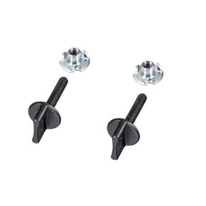 DMiotech 10 Pack M4x12mm Thumb Screws Bolts with T Nuts Hand Driven Spade Nylon Screw Metric Thread for RC Model RC Aircraft