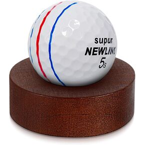 Wooden Golf Ball Display Stand 2 Inches Single Golf Ball Holder Display Bases Mini Wood Ball Egg Stand Holder for Golf Ball Egg Stone Rock Decor