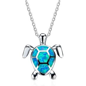 Just Follow Cute Sea Turtle Pendant Necklace Turtle Charms Pendant Adjustable Necklace Animal Pendant Necklace Jewelry Mother's Day Gifts for Women Girls