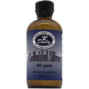 Daily Manufacturing Colloidal Silver, 20 ppm (Food Grade) 4 fl oz