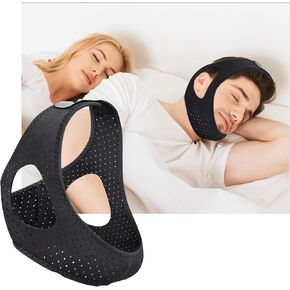 Yamus Anti Snoring Chin Strap - Air Flow Jaw Strap for Women, Men - Adjustable Anti Snore Strap - Soft & Breathable Snore Stopper Strap - Easy-to-Use - Stop Snoring Solution for Better Sleeping in Saudi Arabia