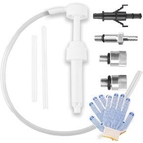 Upgrade Lower Unit Gear Oil Pump for Standard Quart Bottles compatible with 3/8in 8mm 10mm Metal Adapter，for Standard Quart Bottles Widely Fit for Marine Outboards Units(10cc)