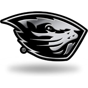 Rico Industries NCAA Oregon State Beavers Chrome Finished Auto Emblem 3D Sticker