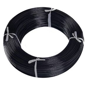 100Ft Wire Rope Cable, Outdoor Light Guide Wire, 304 Stainless Steel, Vinyl Coated for String Lights Hanging Kit