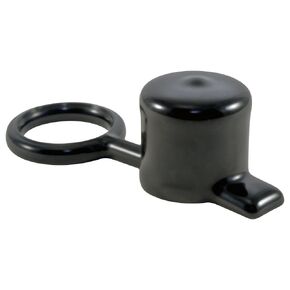 Caplugs VTC-812-16 VTC Series – Vinyl Tethered Cap, 300 Pack, Black Plastic, Cap ID 0.812" x Height 1.00" x Tether ID 0.843" Removable, Reusable, Protective Closures, Dust and Dirt Seals (99192611)