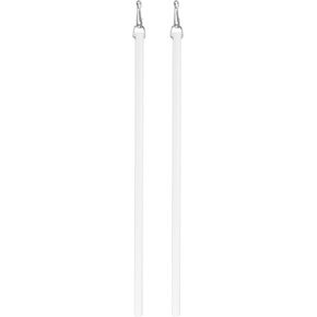 uxcell 2Pcs 12"White Curtain Pull Rod, Fiberglass Blind Wand Replacement Part with Hook, Window Blind Tilt Wand for Window Opener Accessory