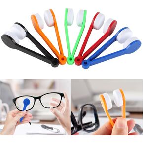 VinBee 20 Pcs Eyeglass Cleaner Clip, Mini Sun Glasses Eyeglass Microfiber Spectacles Cleaner Brush Cleaning Tool, Eyeglasses Cleaner Cleaning Clip (Random Color)