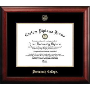 Campus Images NH999GED Dartmouth College Embossed Diploma Frame, 12" x 16", Gold