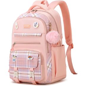 Kawaii Backpack for Girls Kids, Cute Aesthetic Teens Bookbag for Middle School Student