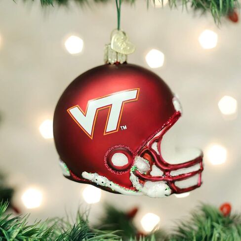 Old World Christmas Ornaments: Virginia Tech Glass Blown Ornaments for Christmas Tree, Hoodie in Saudi Arabia