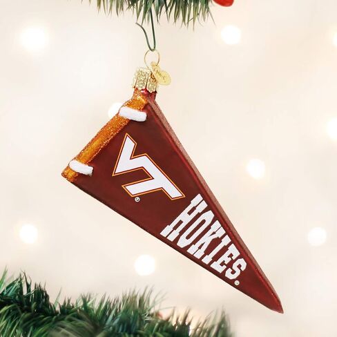 Old World Christmas Ornaments: Virginia Tech Glass Blown Ornaments for Christmas Tree, Hoodie in Saudi Arabia