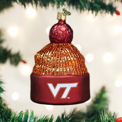 Old World Christmas Ornaments: Virginia Tech Glass Blown Ornaments for Christmas Tree, Hoodie in Saudi Arabia