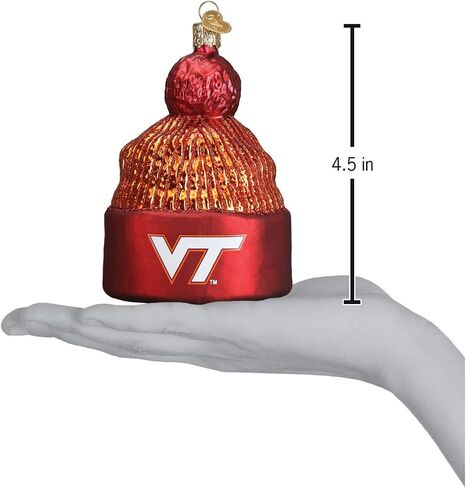 Old World Christmas Ornaments: Virginia Tech Glass Blown Ornaments for Christmas Tree, Hoodie in Saudi Arabia