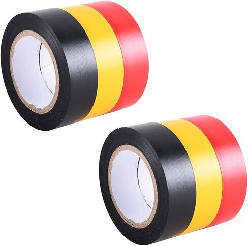 Kingman Electrical Tape (12 Rolls per Pack) Assorted Colors 3/4 Inch by 6.6 Feet (1 Pack) in Saudi Arabia