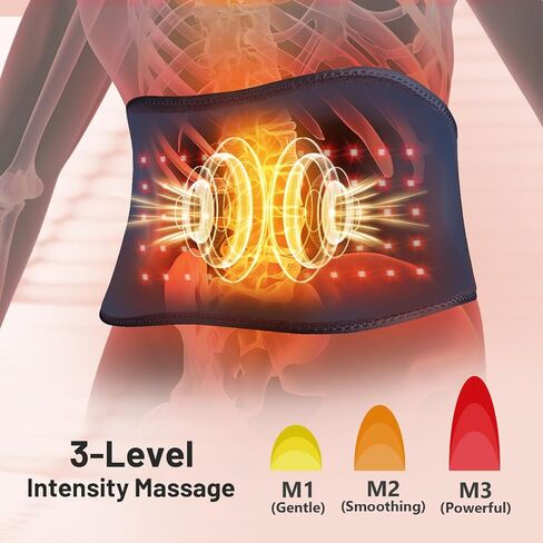 HALIDODO 2024 Gifts for Mom Upgraded Red Light Therapy Belt & Vibration Back Massage Heated Red Light Therapy Device for Body - Magnetic Controller, 660nm&850nm, for Back Shoulder Muscle Pain Relief in Kuwait
