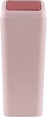 12 L Slim Garbage Can, Small Plastic Trash Can with Swing Lid, 1 Pack (Blue) in Saudi Arabia