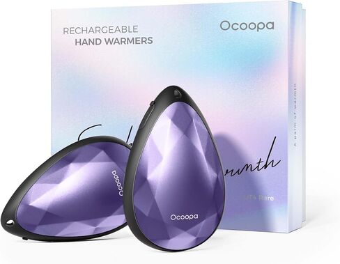 OCOOPA UT4 Rare Rechargeable Hand Warmers 2 Pack, Portable, Stylish, Diamond-Shape Magnetic Electric Handwarmer, Reusable Pocket Heater, Raynaud, Hiking, Christmas, Tech Gifts for Women Camping in Saudi Arabia