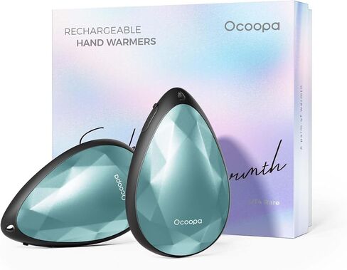 OCOOPA UT4 Rare Rechargeable Hand Warmers 2 Pack, Portable, Stylish, Diamond-Shape Magnetic Electric Handwarmer, Reusable Pocket Heater, Raynaud, Hiking, Christmas, Tech Gifts for Women Camping in Saudi Arabia