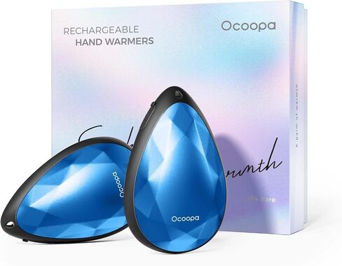 OCOOPA UT4 Rare Rechargeable Hand Warmers 2 Pack, Portable, Stylish, Diamond-Shape Magnetic Electric Handwarmer, Reusable Pocket Heater, Raynaud, Hiking, Christmas, Tech Gifts for Women Camping in Saudi Arabia