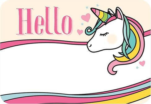 Avery Magical Rainbow Animal Name Tags, Unicorn, Llamacorn, Narwhal, French Bulldog, No Lift, 36 Handwriteable Stickers in Saudi Arabia