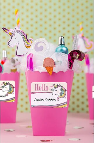 Avery Magical Rainbow Animal Name Tags, Unicorn, Llamacorn, Narwhal, French Bulldog, No Lift, 36 Handwriteable Stickers in Saudi Arabia