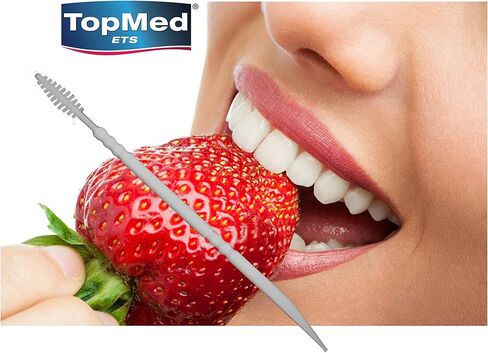 TOPMED ETS Oral Care Dental Brush Teeth Pick Plastic Teeth Floss Toothpick, Interdental Brush (600 Count 2 Box) in Saudi Arabia